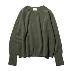 Seamless knit sweater - Wool & cashmere & silk / シームレス クルーネックセーター - ウール & カシミヤ & シルク / SN-592D
