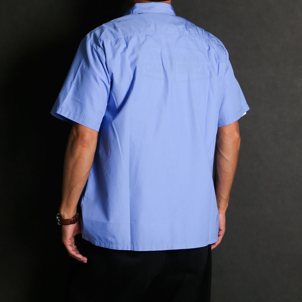 【ラスト1点-サイズL】 SD Dress Work Shirt SS - Blue / ワークシャツ / SHOSD220