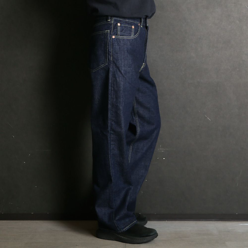 CLEAN CYLINDER FIT JEANS - INDIGO O.W / オーガニックコットン 13.5oz セルビッチデニム - クリーンシリンダーフィットジーンズ / M26A10PT02C