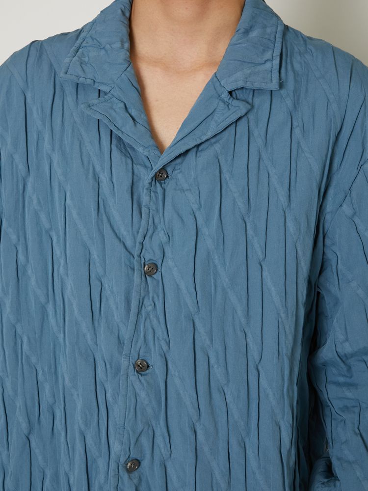 "COTTON PLEATS" SHIRTS / オープンカラーシャツ / TA23AW-SH024