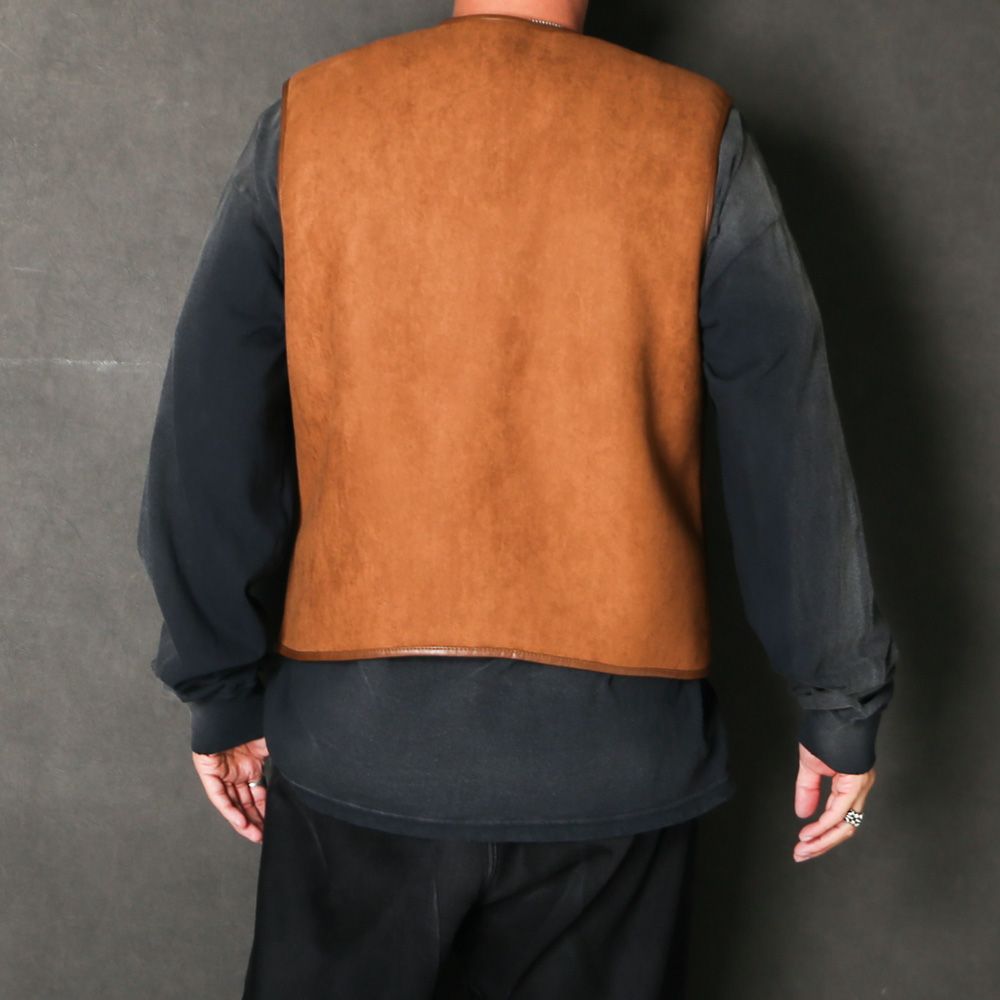 Vegan Mouton Vest - Brown  / GD0487