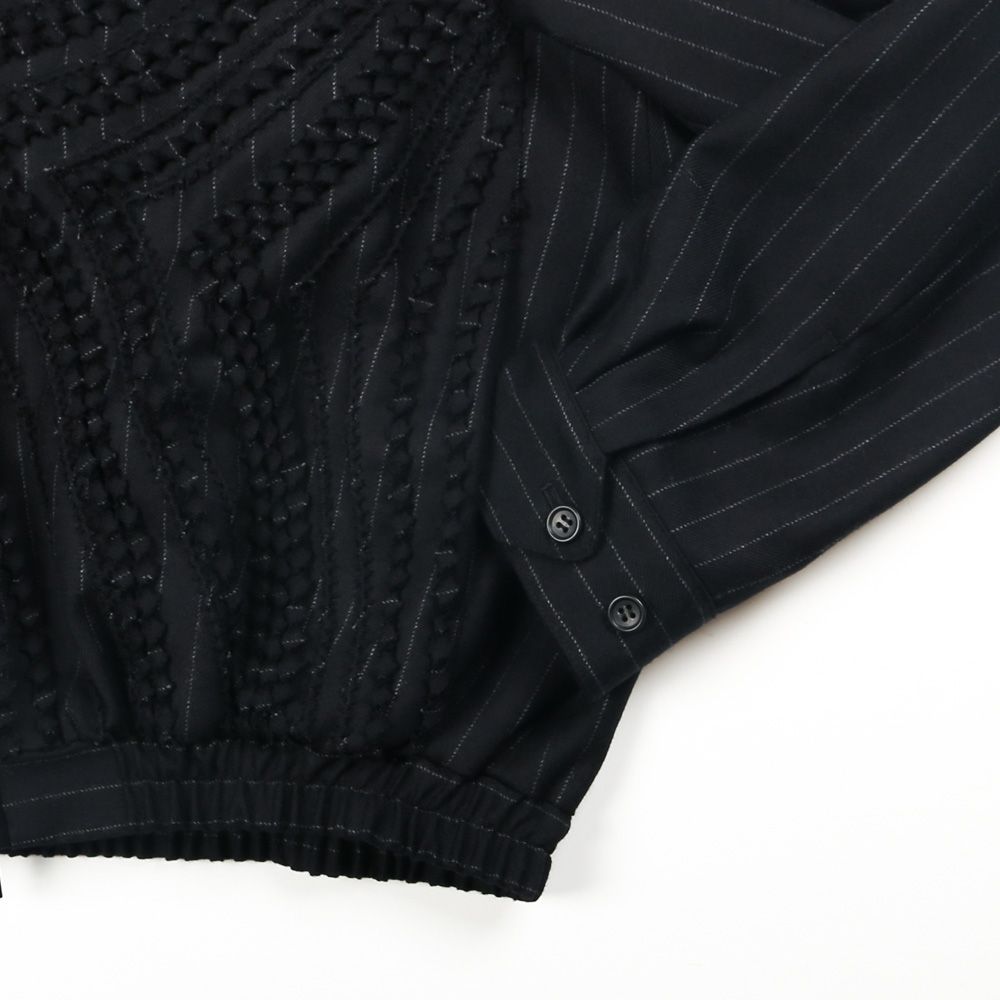 "Jomon Relief" Zip-Up Blouson - Black / ジップアップブルゾン / TA26AW-BL049