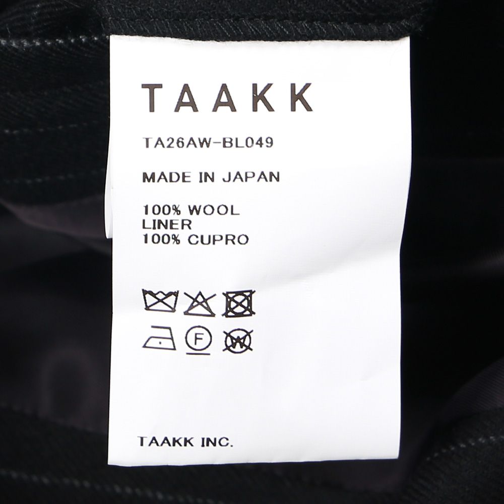 "Jomon Relief" Zip-Up Blouson - Black / ジップアップブルゾン / TA26AW-BL049