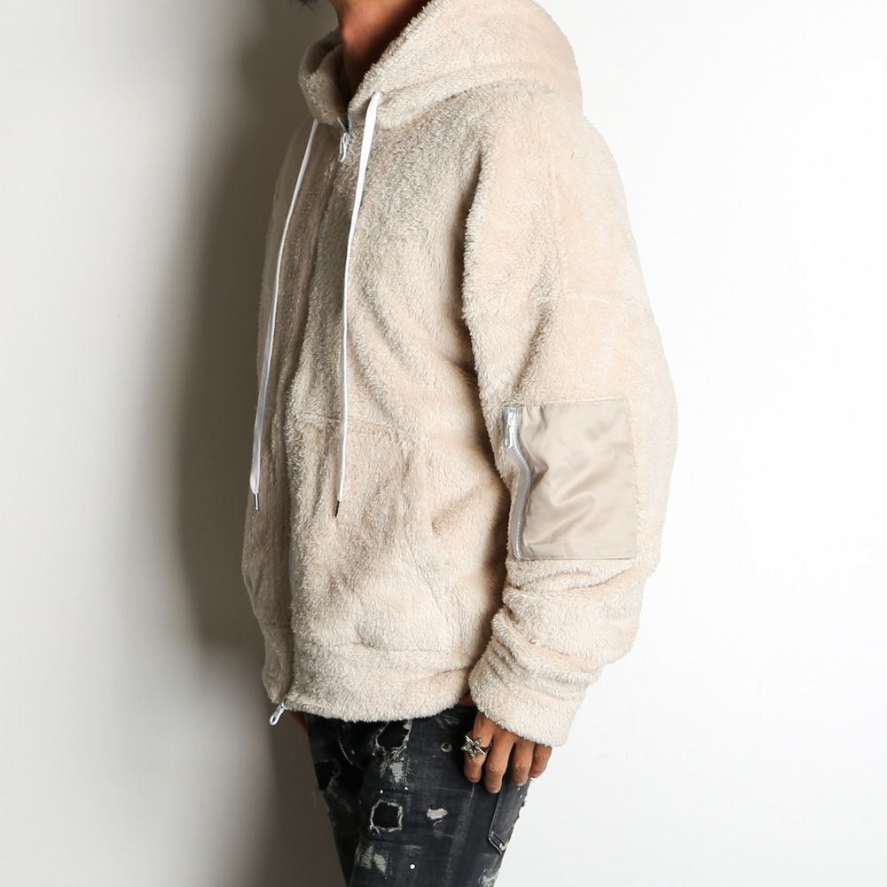 RESOUND CLOTHING - 【ラスト1点-サイズ1】 boa zip loose hoodie ...