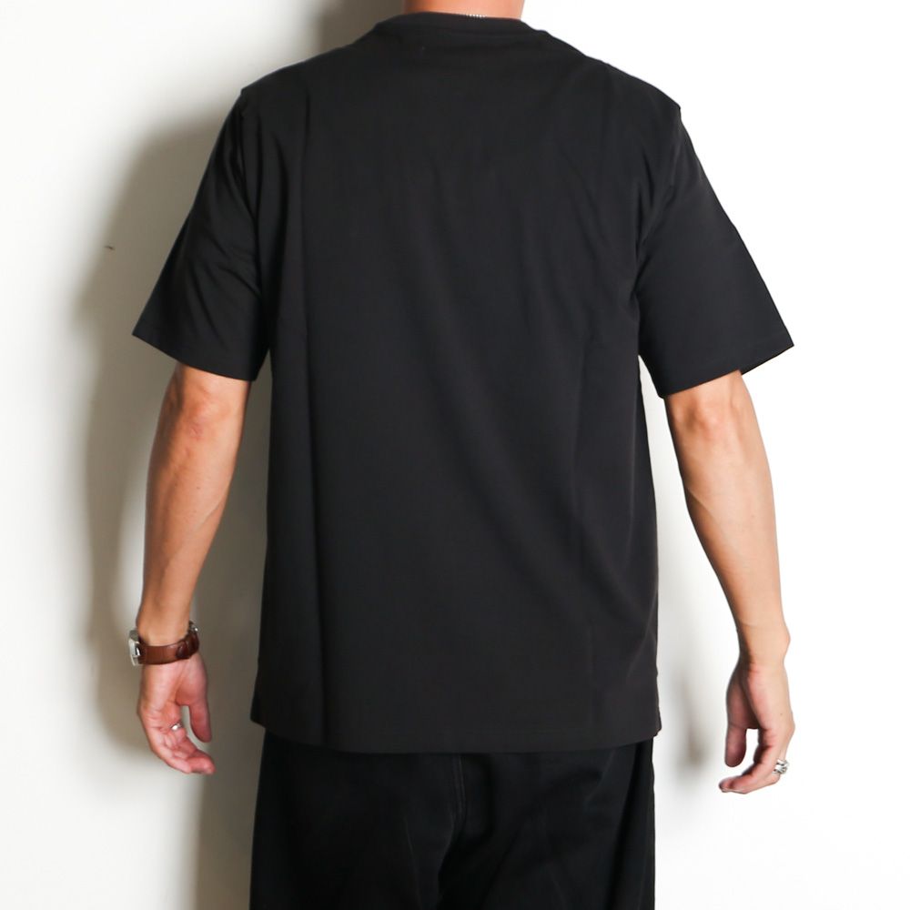 CREW NECK TEE - BLACK / 30/1オーガニックコットン空紡天竺 - クルーネックTee / M26B14CS02B