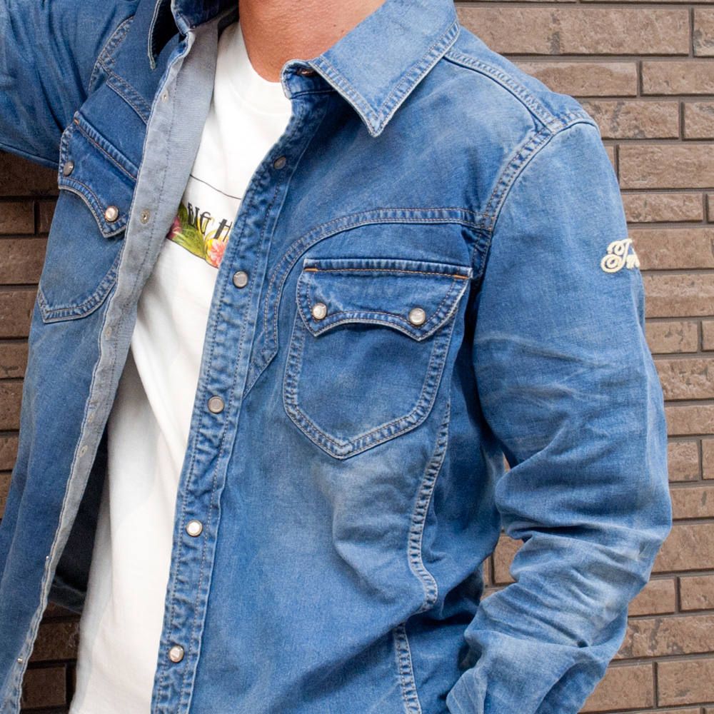 TMT デニムシャツ L TMT デニムシャツ L 楽天市場】tmt デニムシャツ（メンズファッション