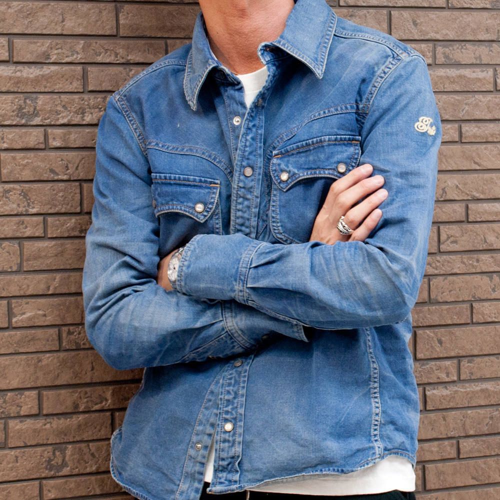 TMT 】HQ(HIGH QUALITY)ラインデニムシャツ。 | chemical conbination