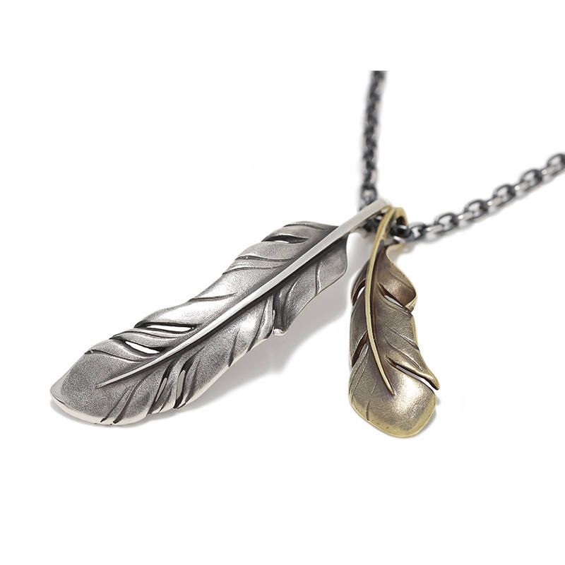 Sympathy of Soul - Old Feather Necklace / フェザーネックレス N1204