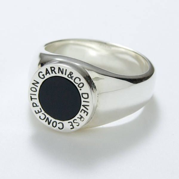 GARNI - Round Stone Ring - L / ラウンド ストーン リング GR16031