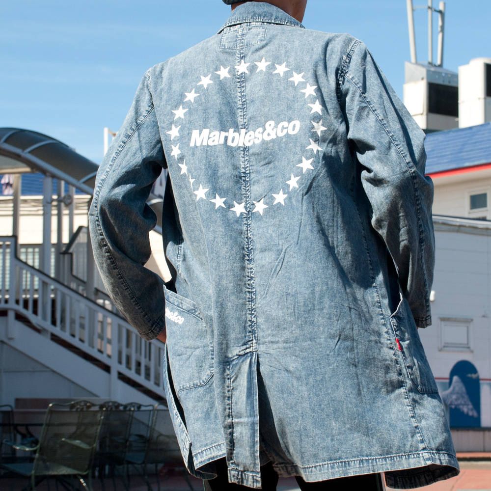 デニム ロングコート。 | chemical conbination