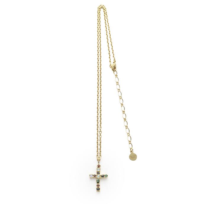 Mix Stone Cross Pendant / ミックス ストーン クロス ペンダント GN19009