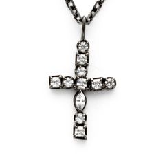 Mix Stone Cross Pendant / ミックス ストーン クロス ペンダント GN19009