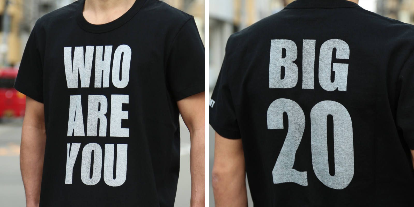 TMT 両面プリントTシャツ WHO ARE YOU BIG 10 日本製 L TMT 10周年