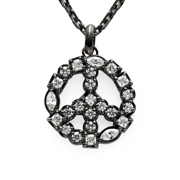 Mix Stone Peace Pendant / ミックス ストーン ピース ペンダント GN19012