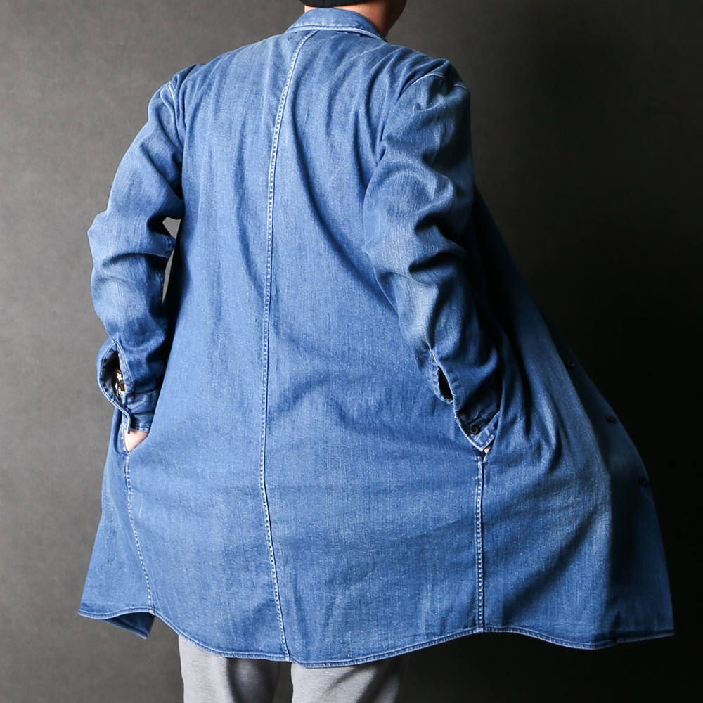 定価3.6万junhashimoto STRETCH DENIMショップコート3 ジュンハシモト