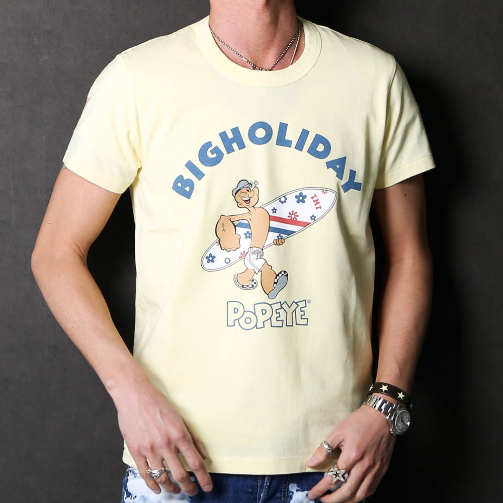 POPEYE®×TMT S/SL 17/1 JERSEY(BIGHOLIDAY) / 半袖Tシャツ TCS-S19PE02