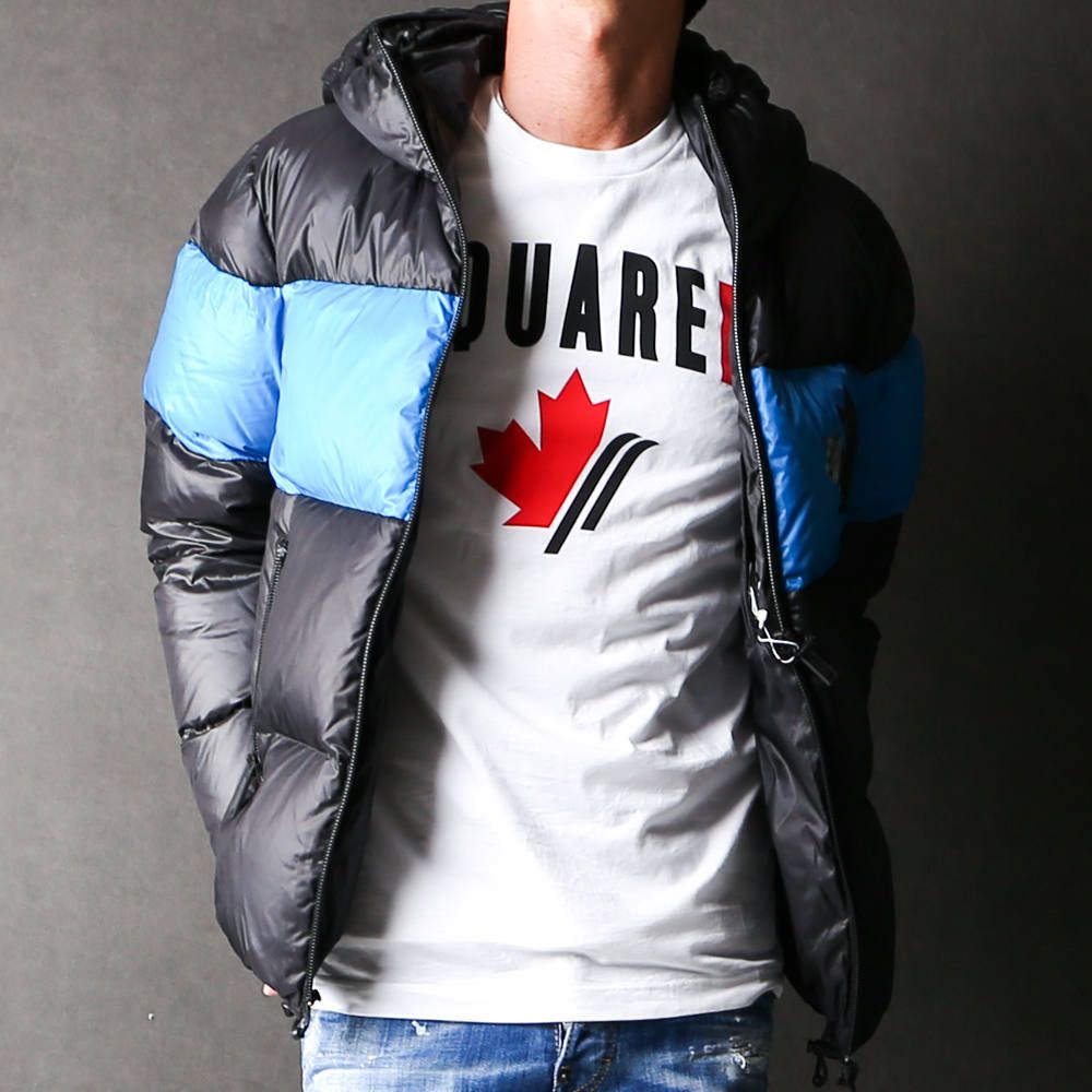 Nylon Hooded Puffer Bomber With Logo Prints / パフィージャケット S74AM0960/S52119