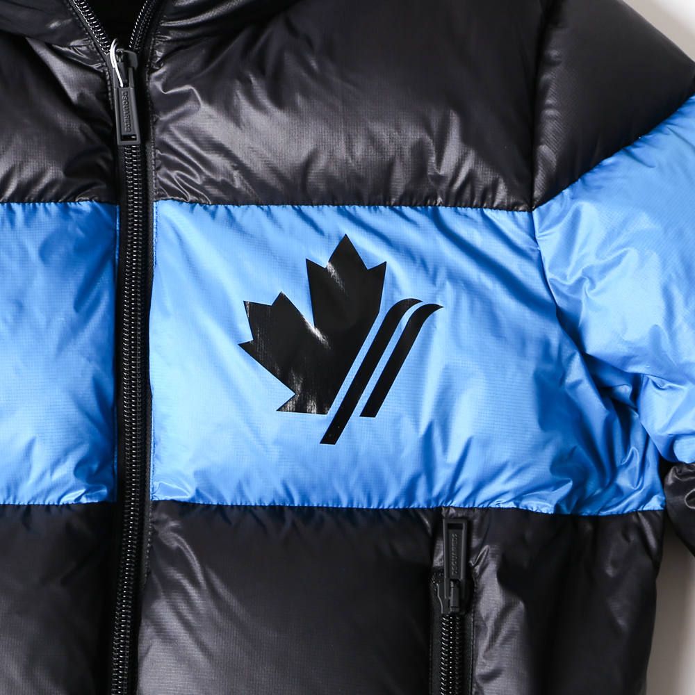 Nylon Hooded Puffer Bomber With Logo Prints / パフィージャケット S74AM0960/S52119