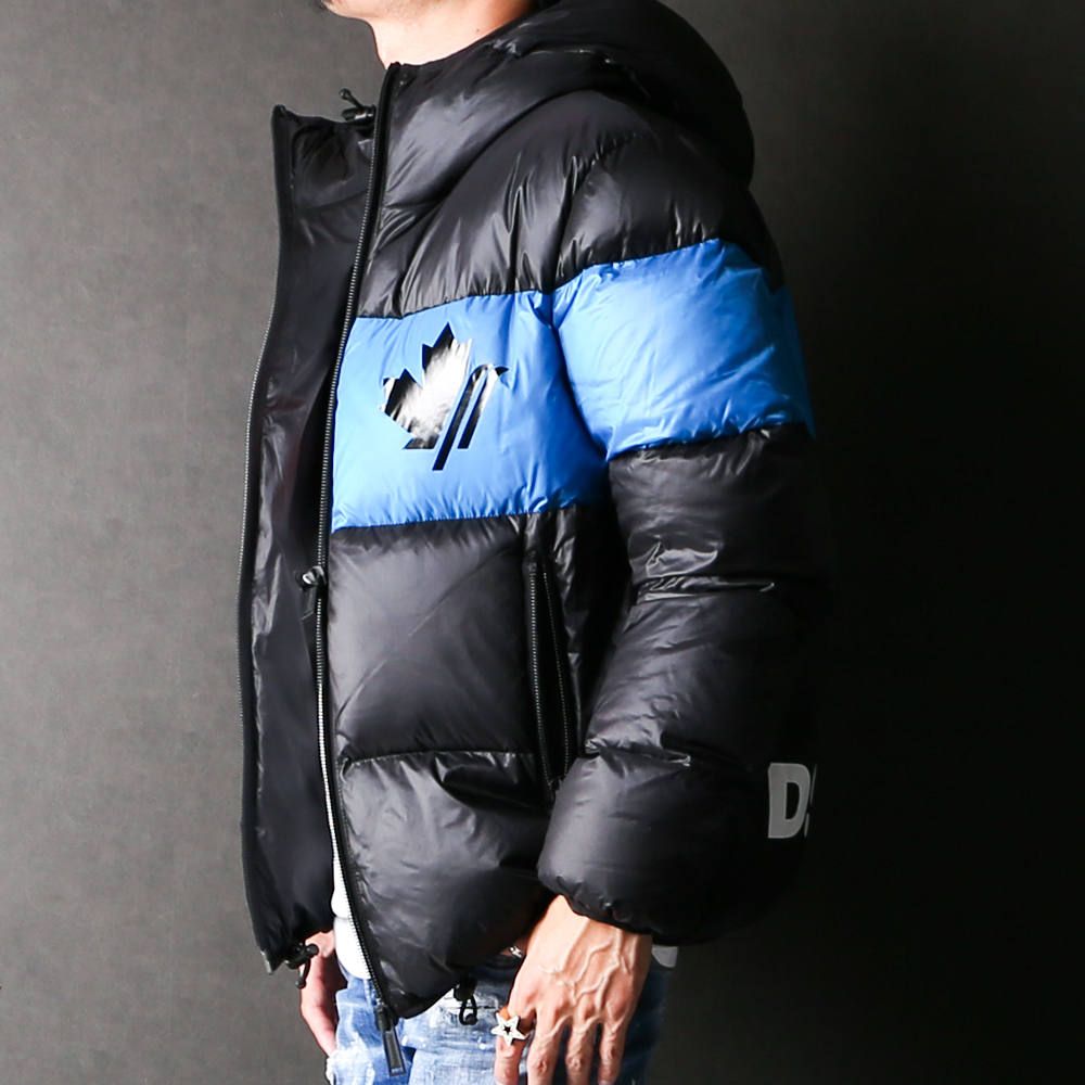 Nylon Hooded Puffer Bomber With Logo Prints / パフィージャケット S74AM0960/S52119