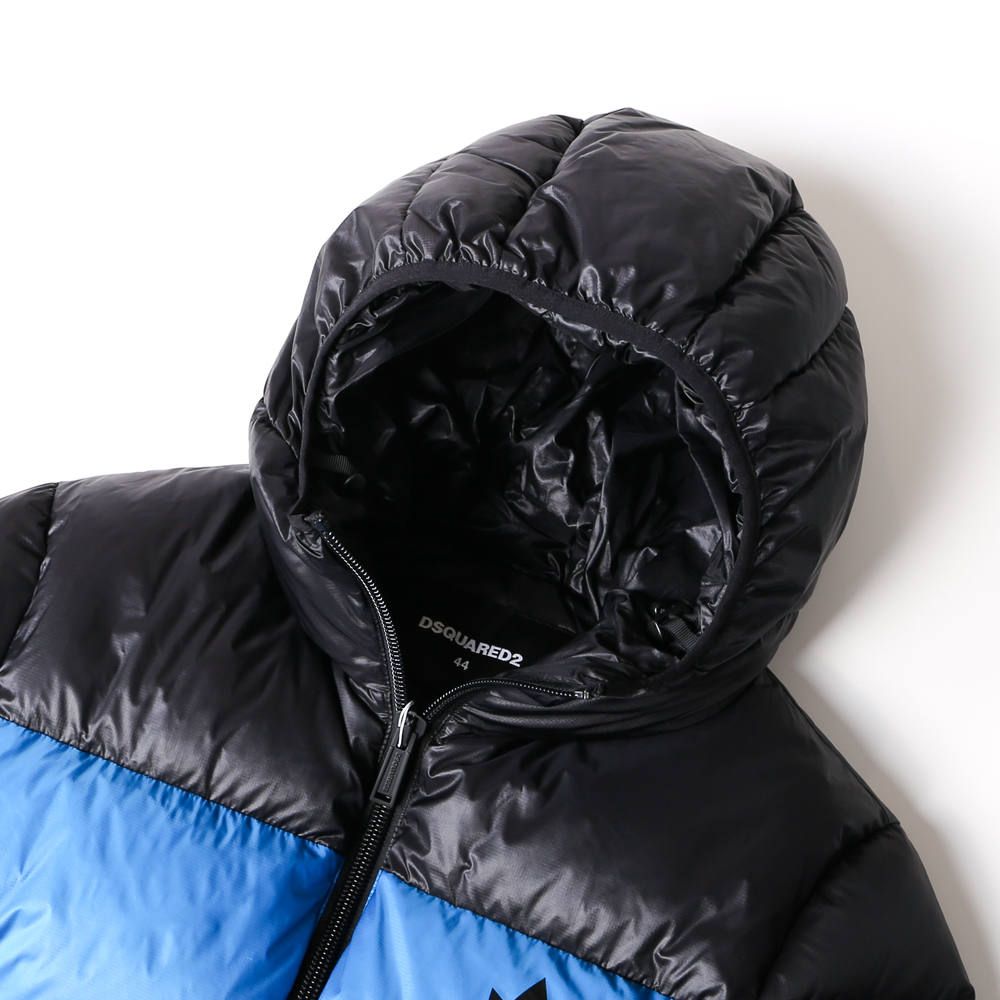 Nylon Hooded Puffer Bomber With Logo Prints / パフィージャケット S74AM0960/S52119