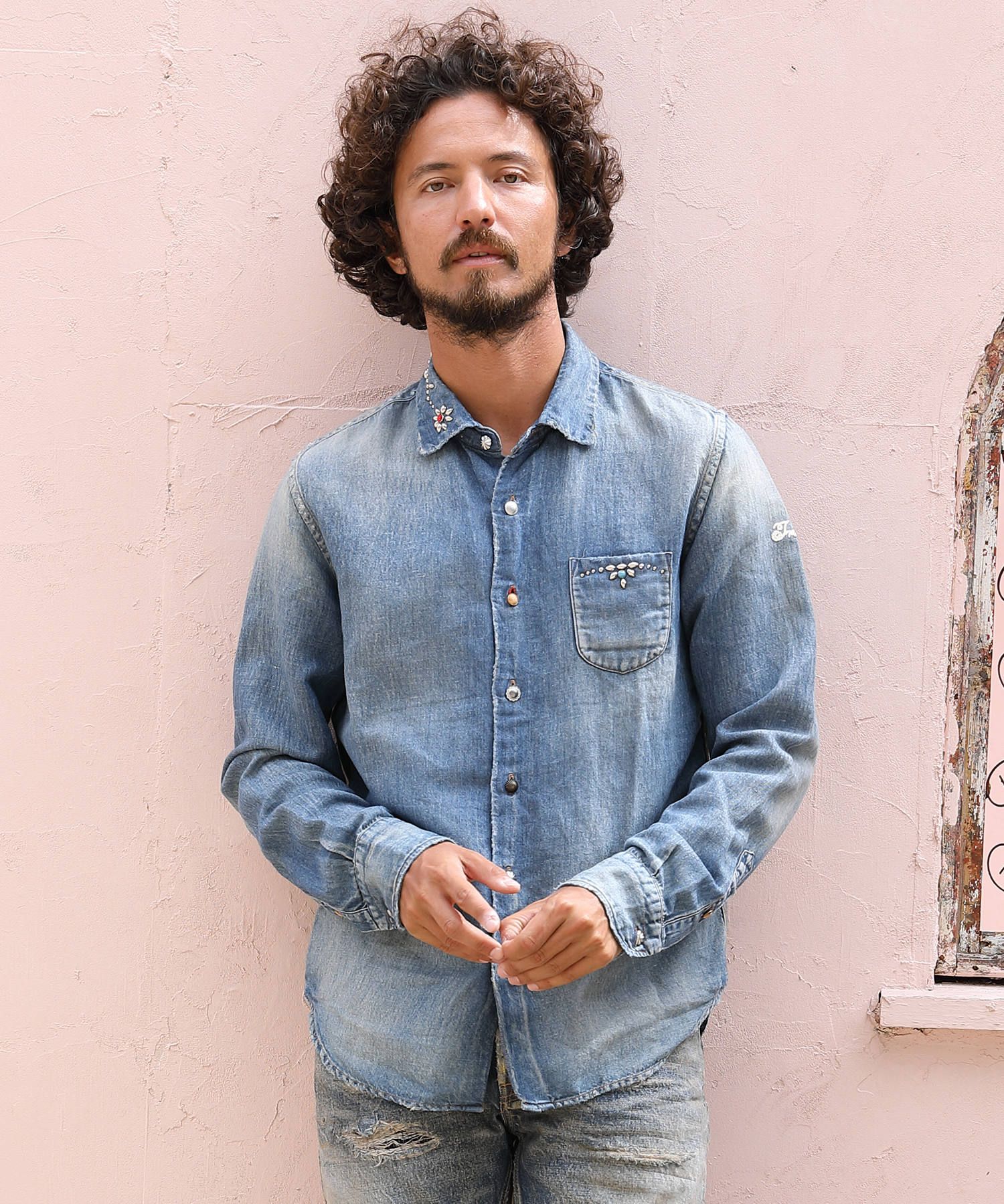 TMT - C/LI DENIM SHIRTS(STADS & VINTAGE PROCESSING 