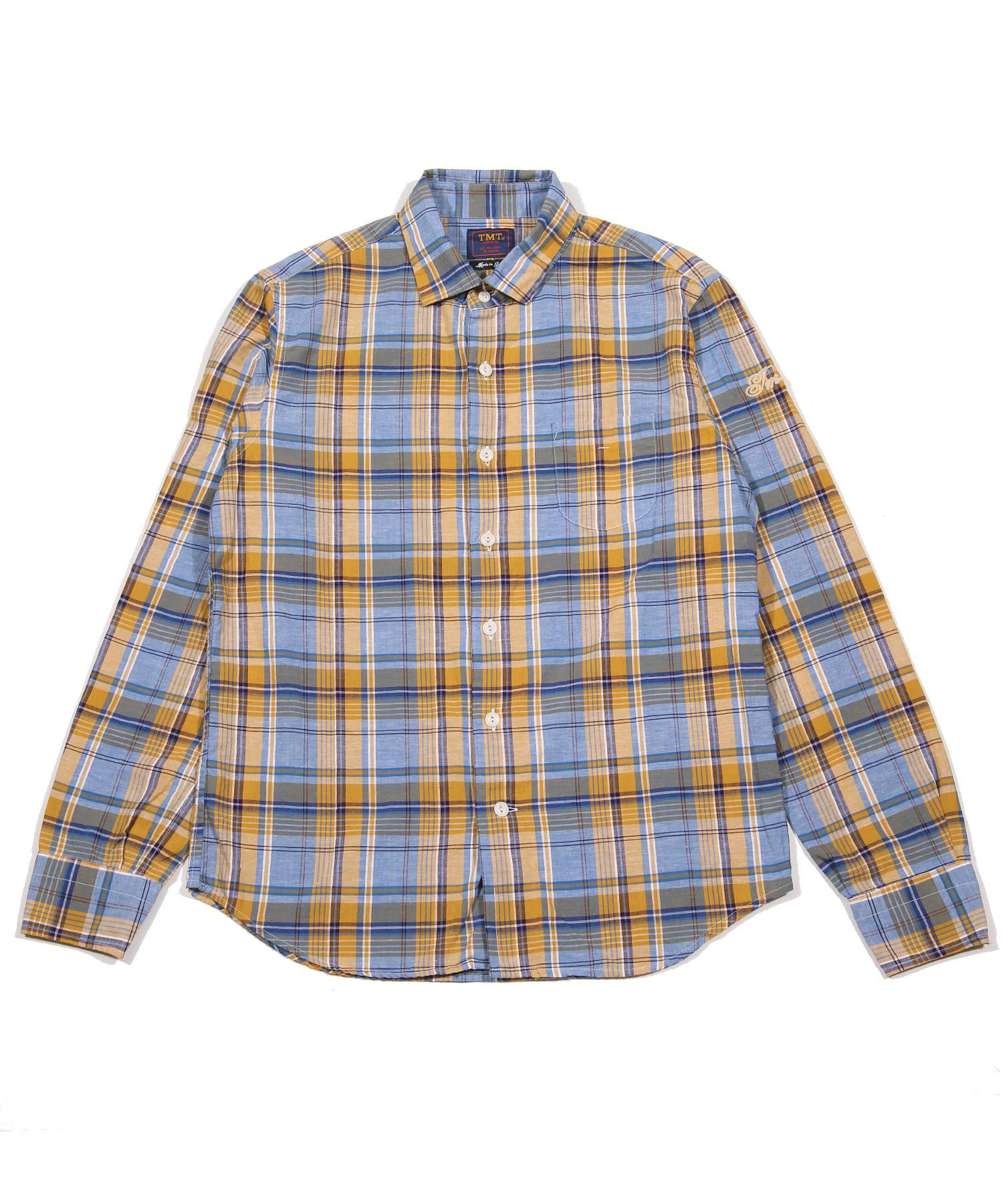 VINTAGE WASH MADRAS CHECK SHIRTS / マドラスチェック ドレスシャツ TSH-S2003