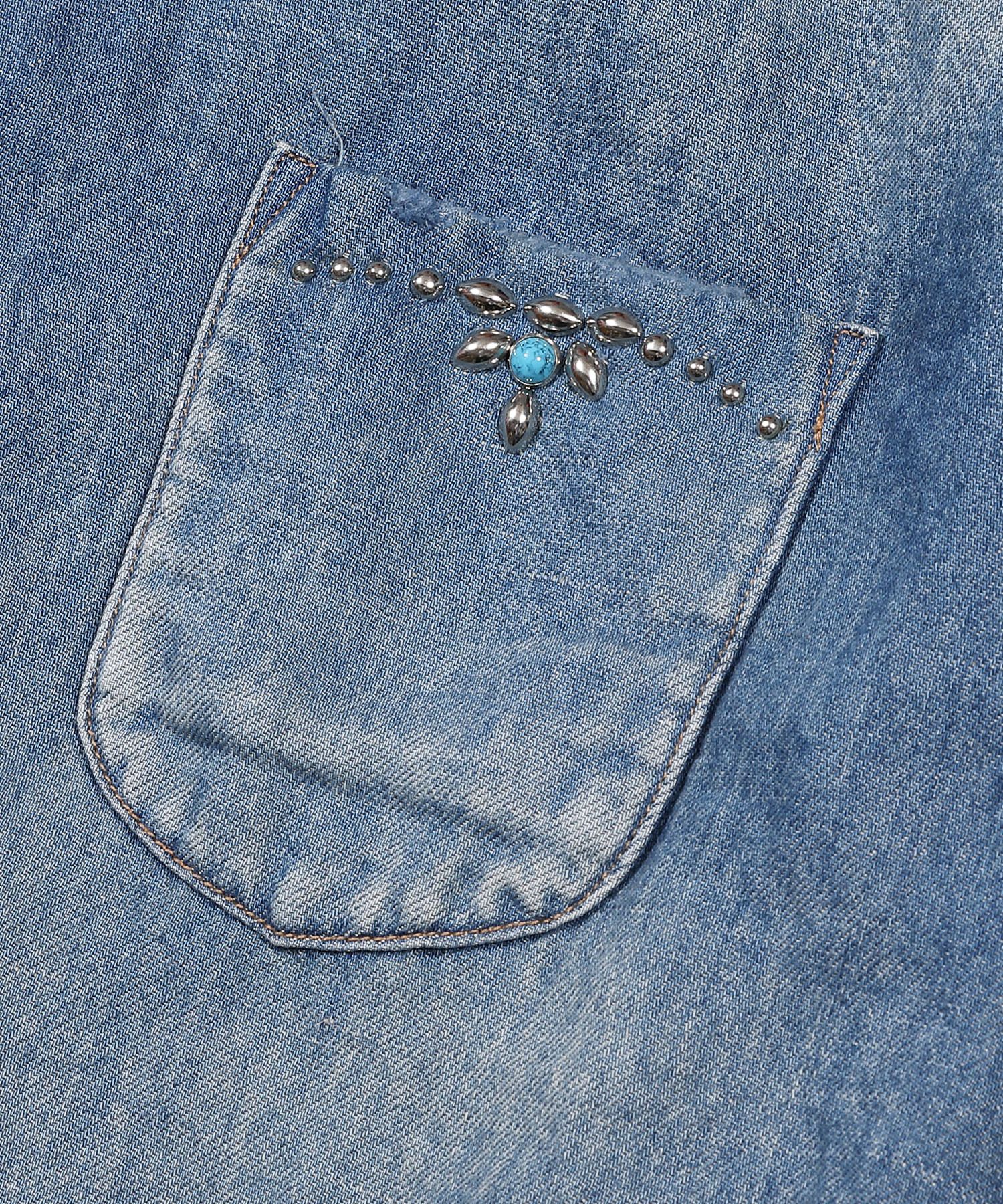 C/LI DENIM SHIRTS(STADS & VINTAGE PROCESSING) / デニムシャツ TSH-S2002