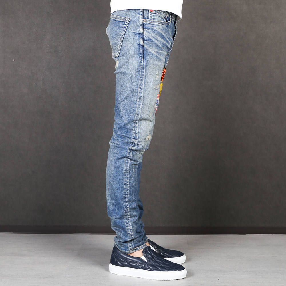 HYBRID-STRETCH WAPPEN 5P TAPERD DENIM / ストレッチデニム テーパードパンツ TPT-F1905