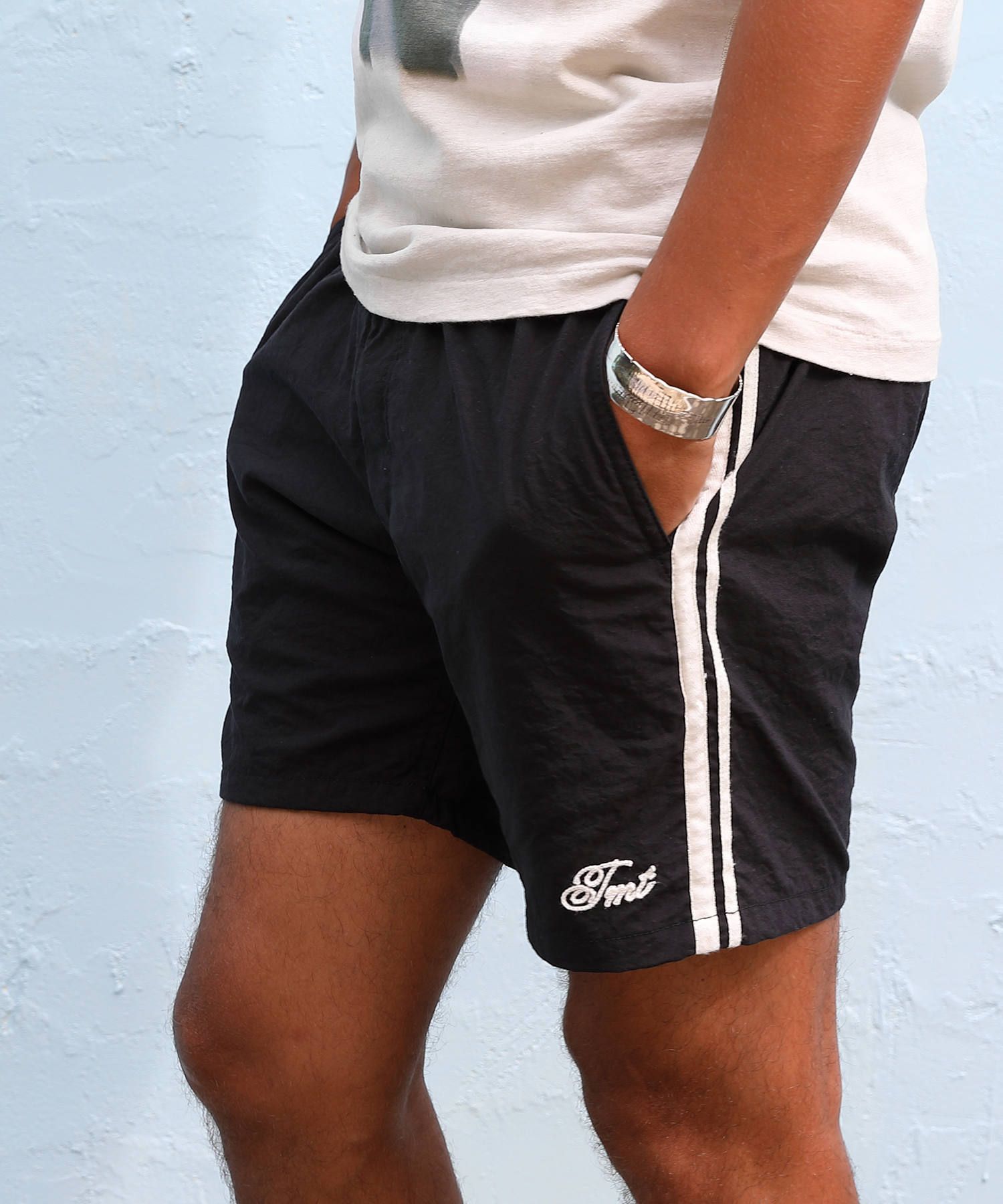 ONIBEGIE DYED NYLON SIDE-LINE BOARD SHORTS / サイドライン ボードショーツ TSP-S2004