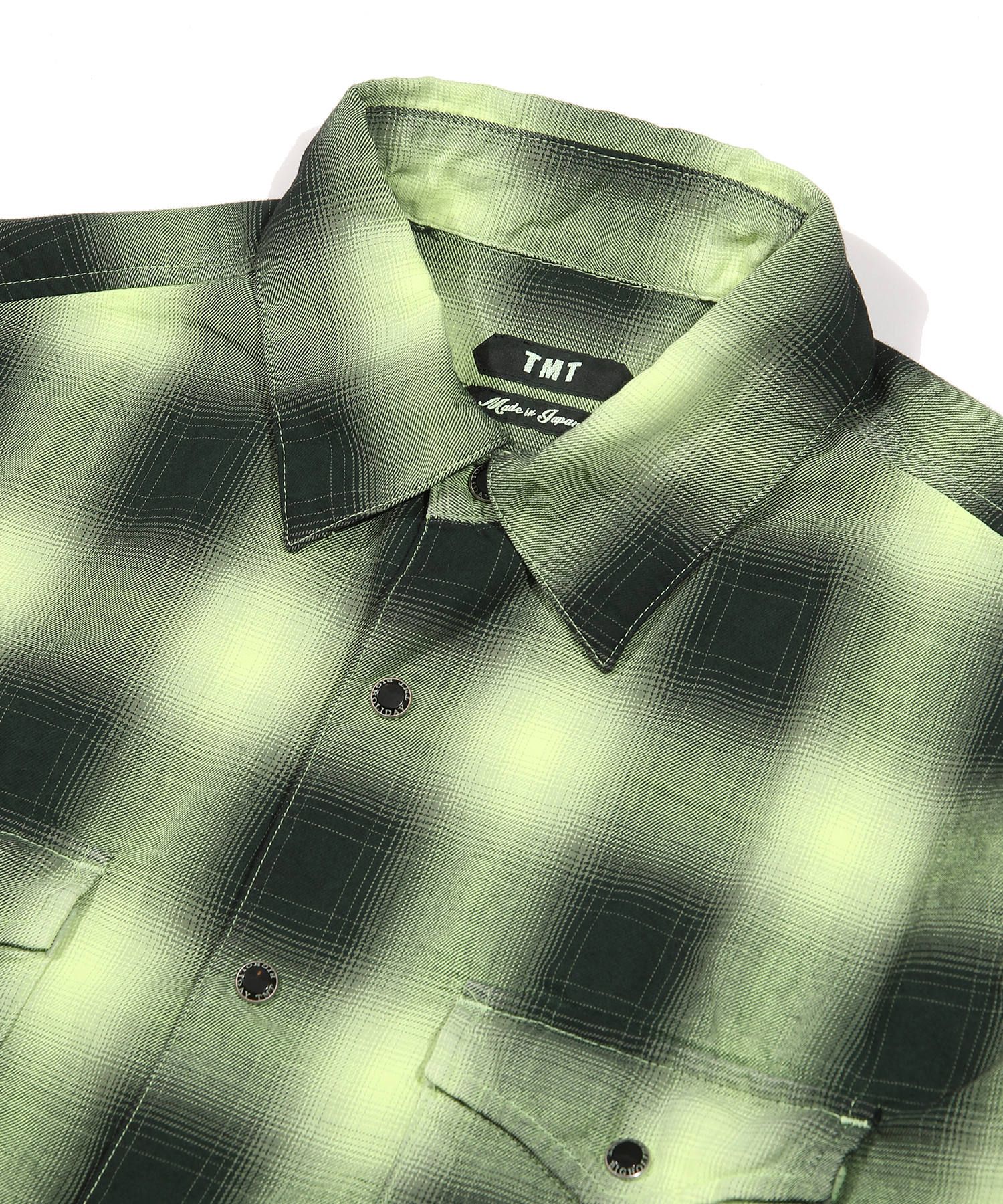 80'S NEON COLOR OMBRE CHECK SHIRTS / ネオンカラー オンブレチェックシャツ TSH-S2004