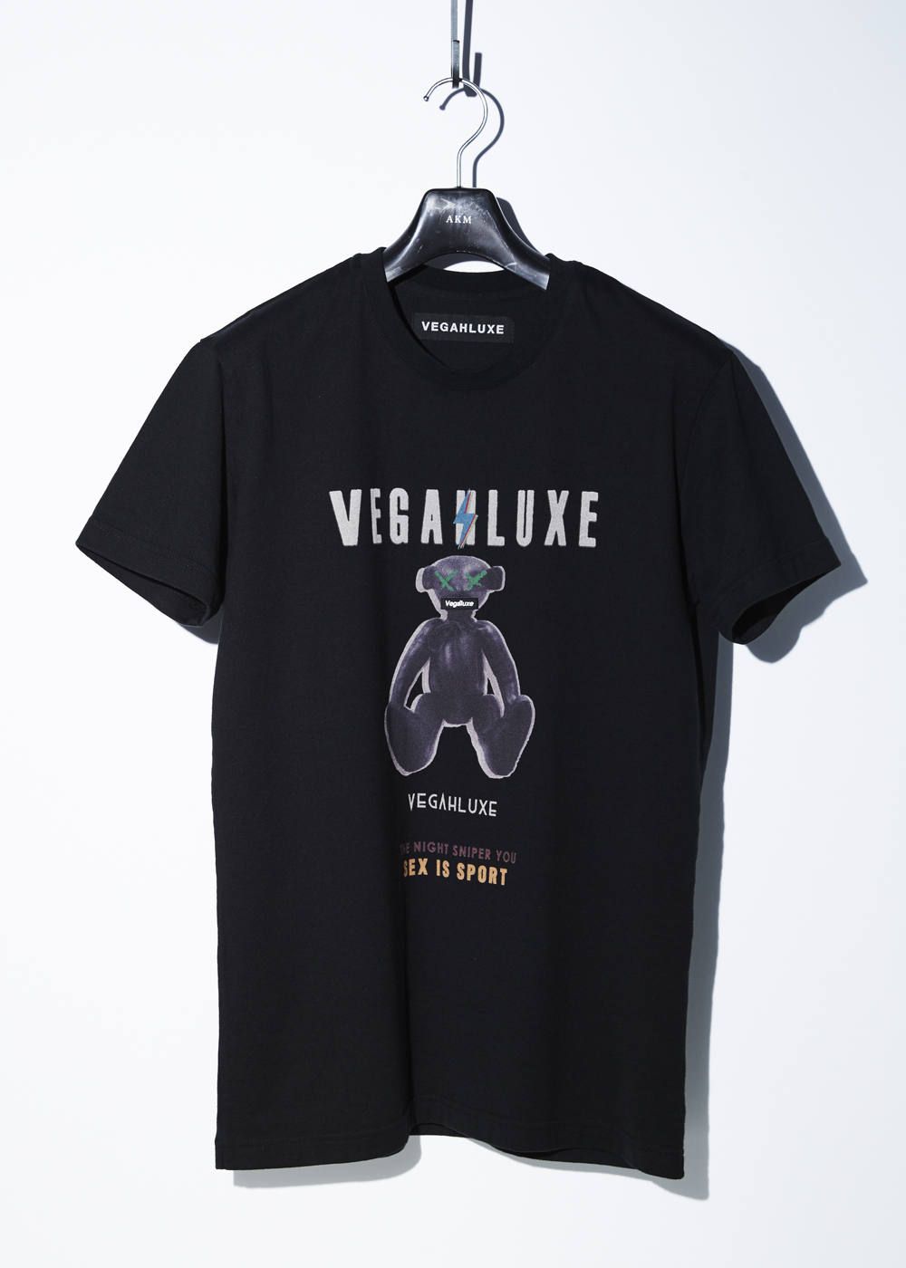 VEGAHLUXE - VINTAGE VEGAHLUXE ROCK S/S TEE B / プリント クルー