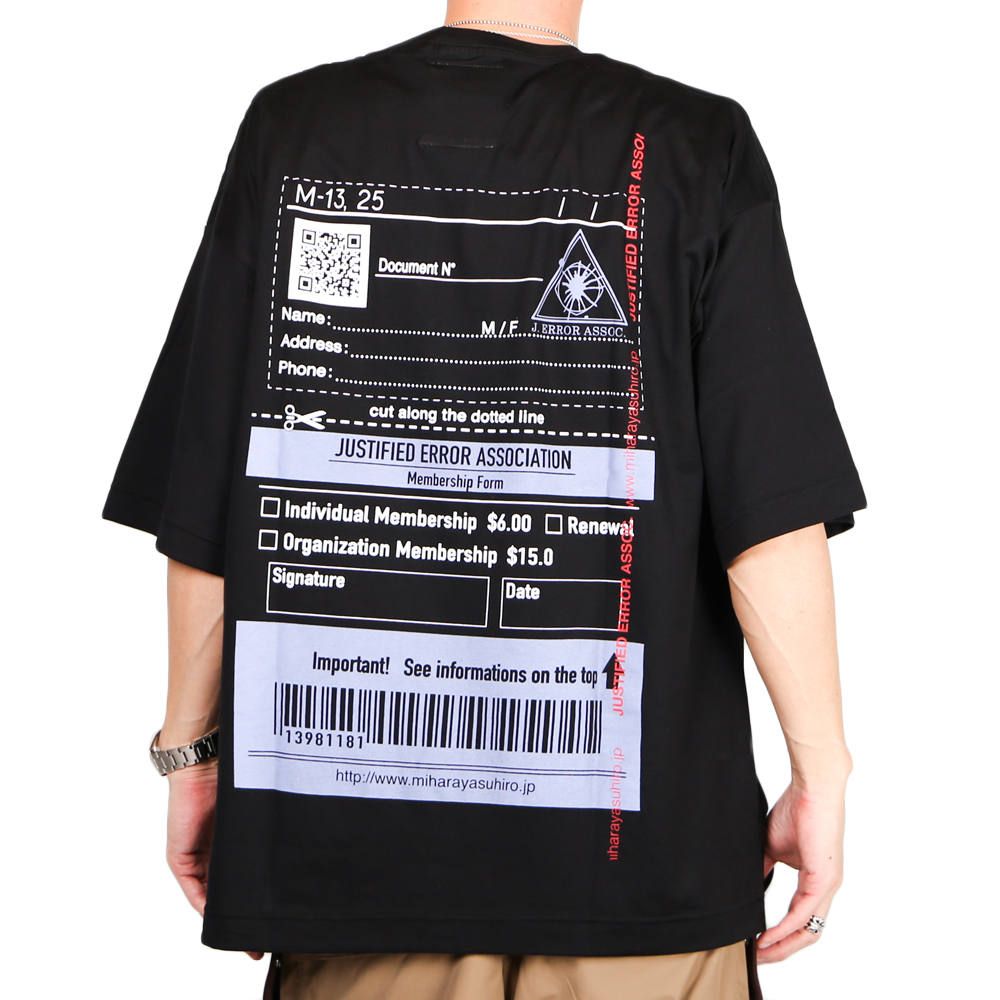 Justified error eye printed T-shirt / プリントTシャツ / A04TS703