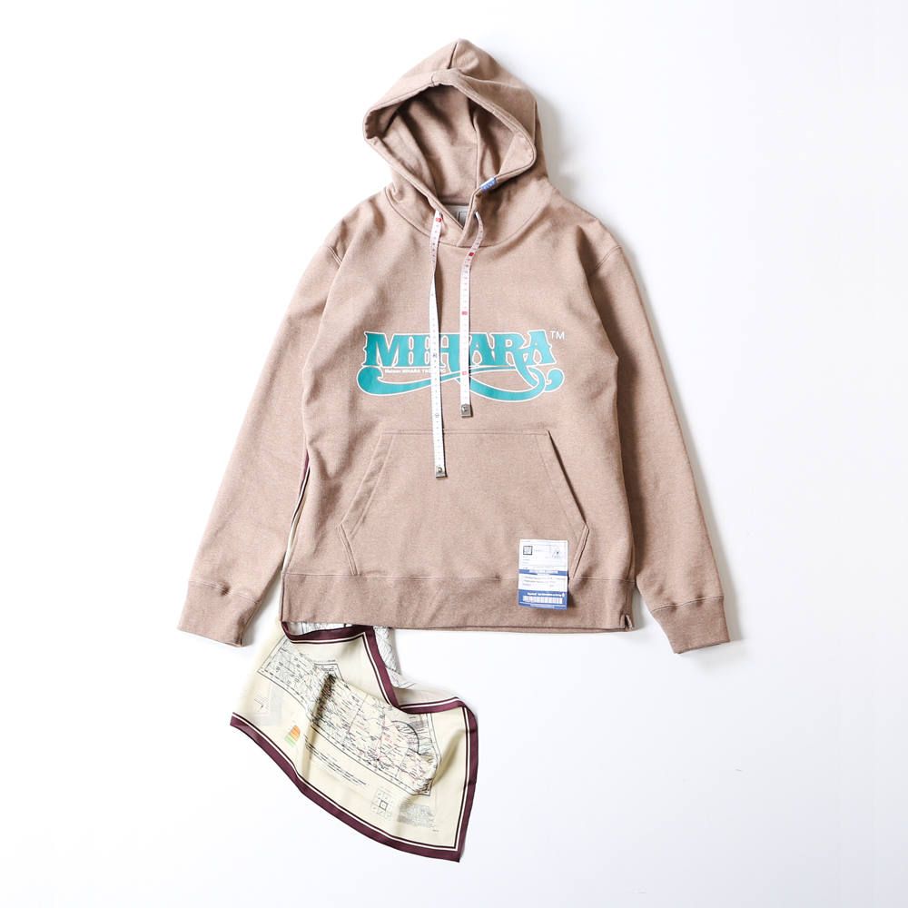 scarf hoodie / スカーフ ドッキング プルオーバーパーカー / A04HD641