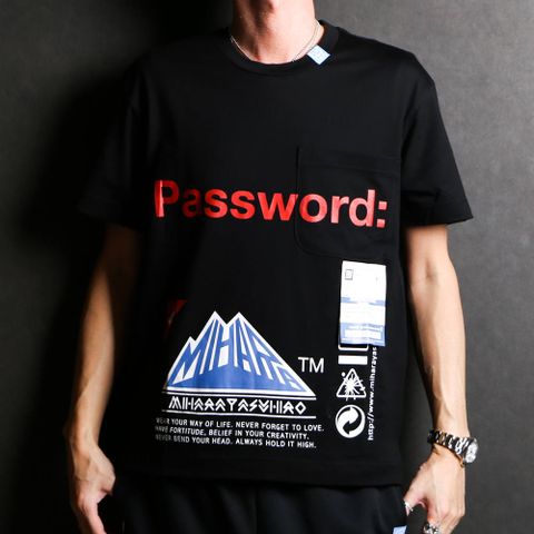 Password: printed T-shirt / プリントTシャツ / A04TS702