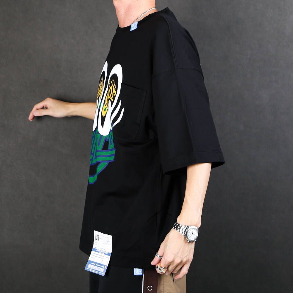 Justified error eye printed T-shirt / プリントTシャツ / A04TS703