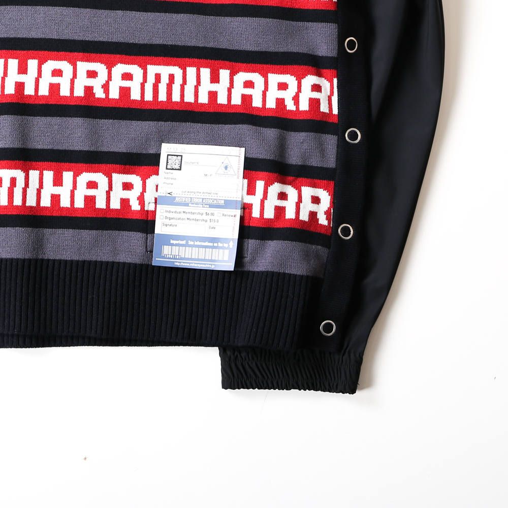 removable knit hoodie / リムーヴァブル ニット プルオーバーパーカー / A04HD511