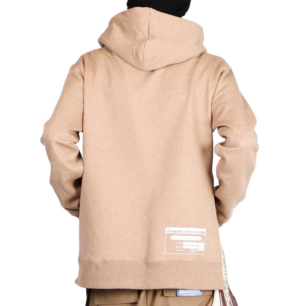 scarf hoodie / スカーフ ドッキング プルオーバーパーカー / A04HD641