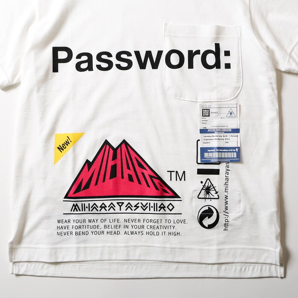 Password: printed T-shirt / プリントTシャツ / A04TS702