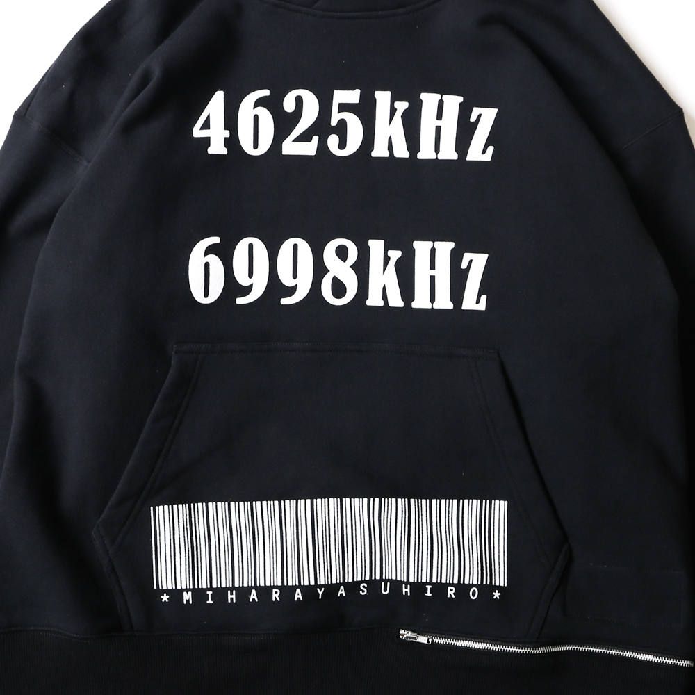 shirt layer zip slit hoodie / シャツ レイヤード ジップスリット プルオーバーパーカー / A04HD591