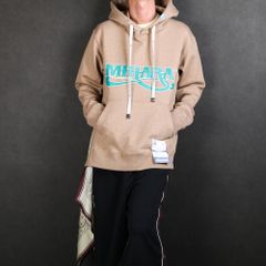 scarf hoodie / スカーフ ドッキング プルオーバーパーカー / A04HD641