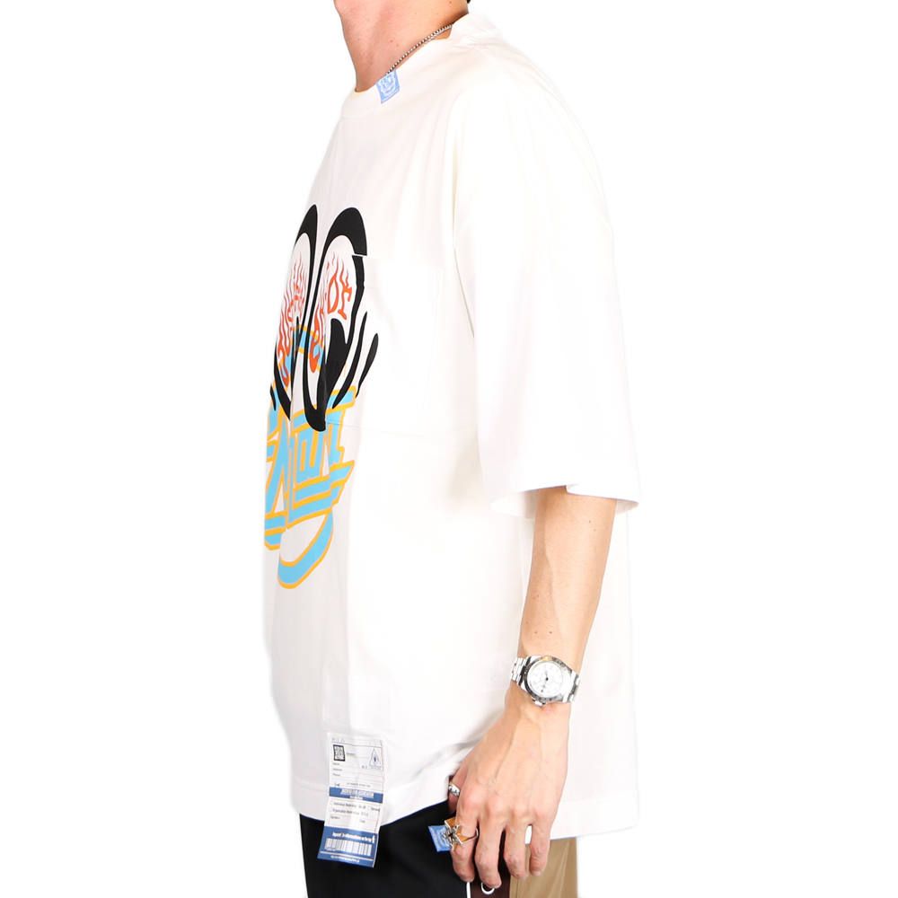 Justified error eye printed T-shirt / プリントTシャツ / A04TS703