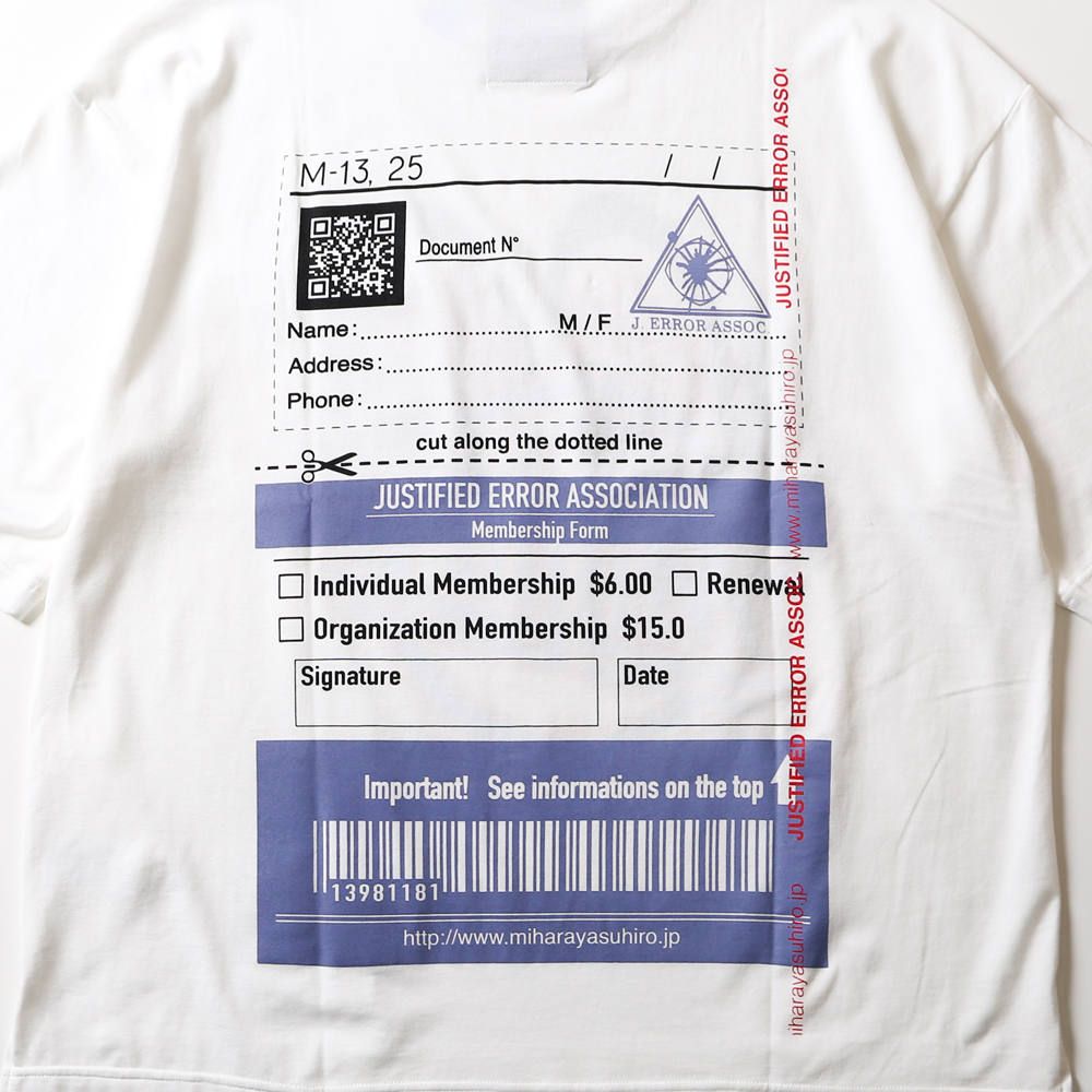 Justified error eye printed T-shirt / プリントTシャツ / A04TS703