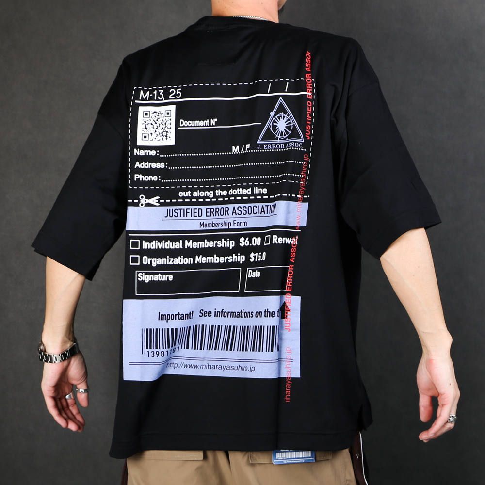 Justified error eye printed T-shirt / プリントTシャツ / A04TS703