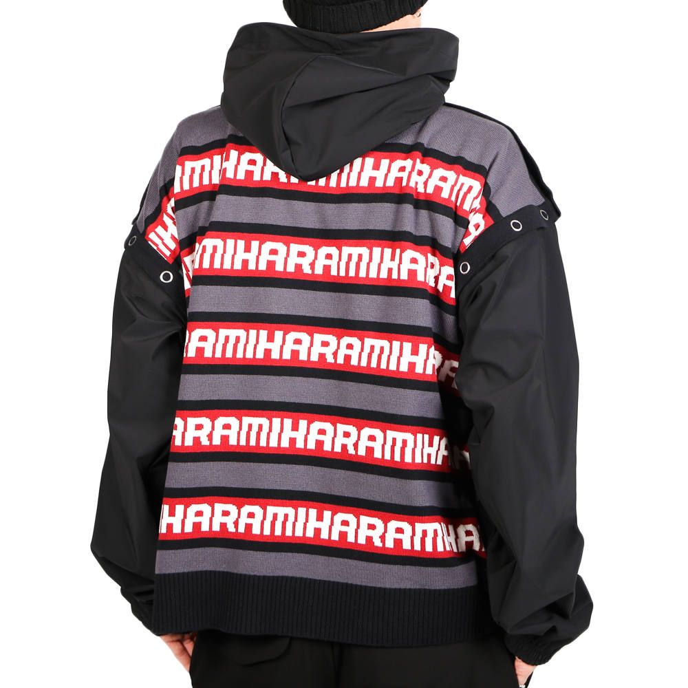 Maison MIHARA YASUHIRO - removable knit hoodie / リムーヴァブル ニット プルオーバーパーカー /  A04HD511 | chemical conbination