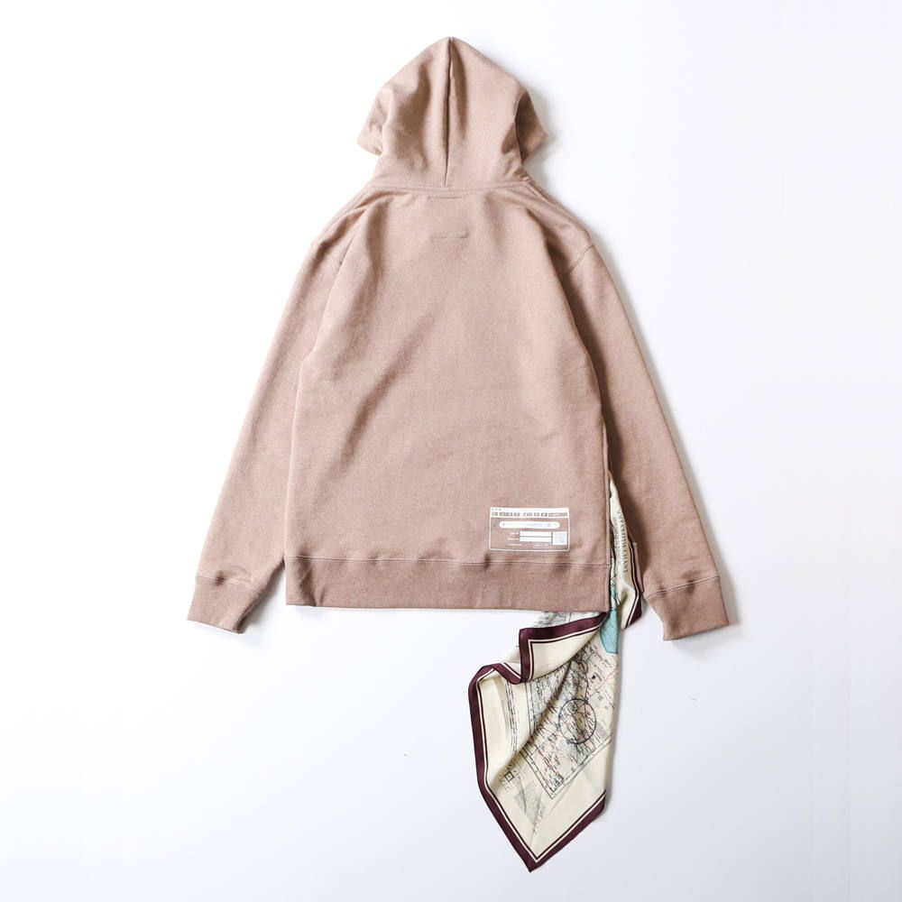 scarf hoodie / スカーフ ドッキング プルオーバーパーカー / A04HD641
