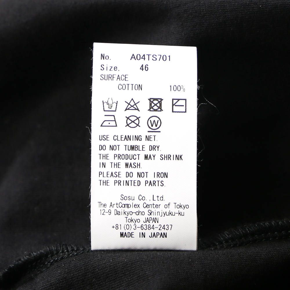 MIHARA printed T-shirt / プリントTシャツ / A04TS701