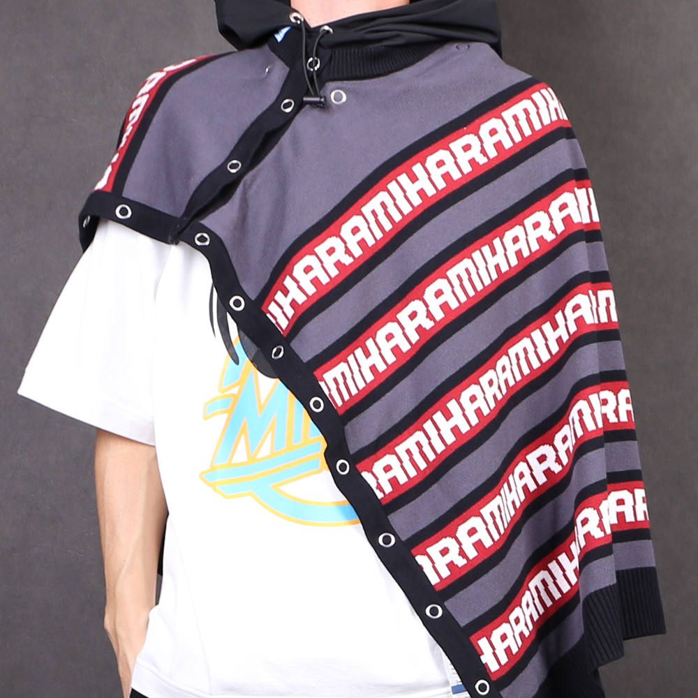 removable knit hoodie / リムーヴァブル ニット プルオーバーパーカー / A04HD511