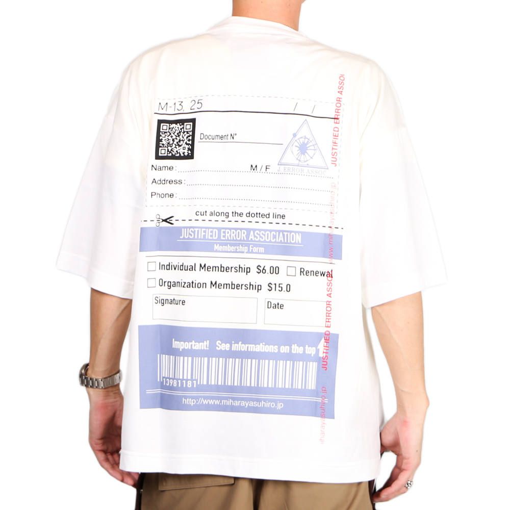 Justified error eye printed T-shirt / プリントTシャツ / A04TS703