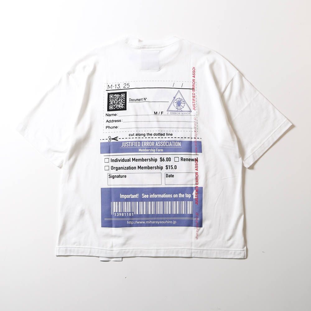 Justified error eye printed T-shirt / プリントTシャツ / A04TS703