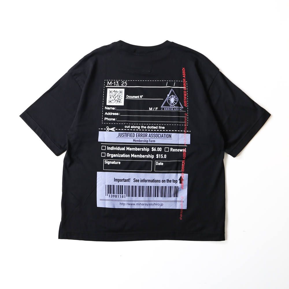 Justified error eye printed T-shirt / プリントTシャツ / A04TS703